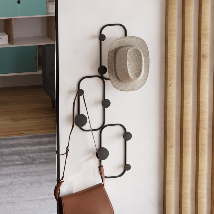 Wallity Lizzard Gancho de Pared Metálico Negro Wallity Lizzard Gancho de Pared Metálico Negro